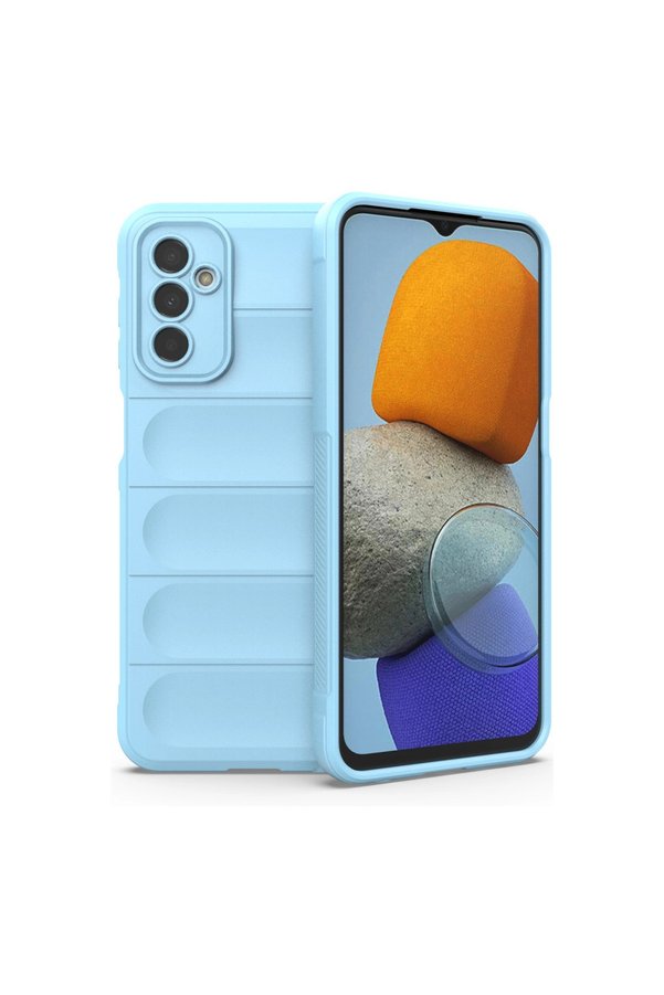 Evimdeyokyok Samsung Galaxy M23 Kılıf Optimum Silikon - Sky Blue