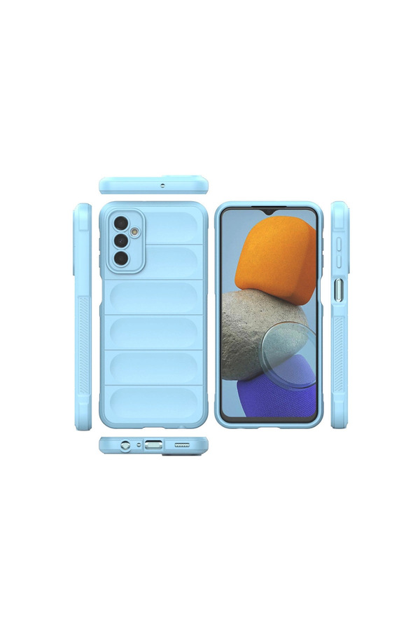 Evimdeyokyok Samsung Galaxy M23 Kılıf Optimum Silikon - Sky Blue