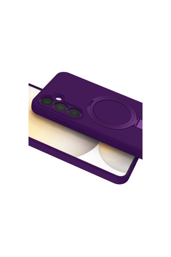 Evi̇mdeyokyok Samsung Galaxy A16 5G Regal Magsafe Standlı Kapak - Deri̇n Mor