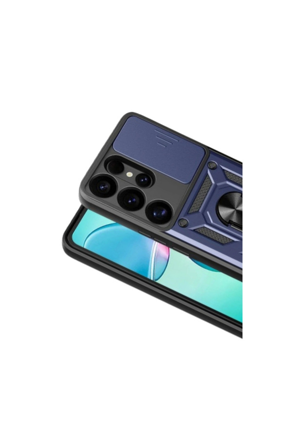 Evi̇mdeyokyok Samsung Galaxy S26 Ultra Pars Lens Yüzüklü Si̇li̇kon - Laci̇vert