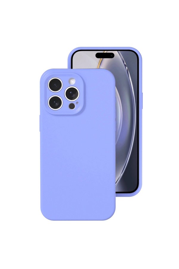Evimdeyokyok Apple İphone 16 Pro Kılıf Nano İçi Kadife Silikon - Lila