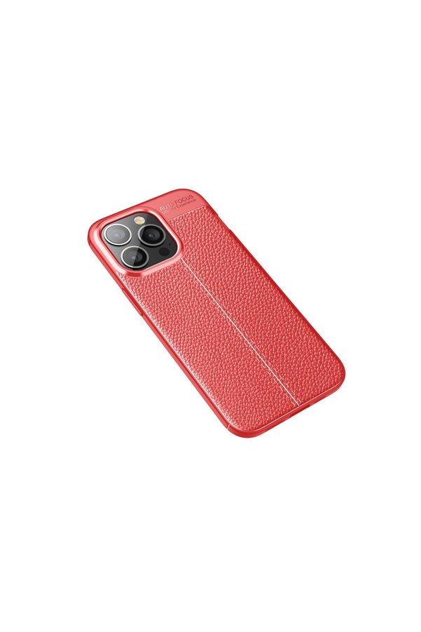 Evi̇mdeyokyok Apple İphone 13 Pro Max Kılıf Auto Focus Kapak - Kırmızı