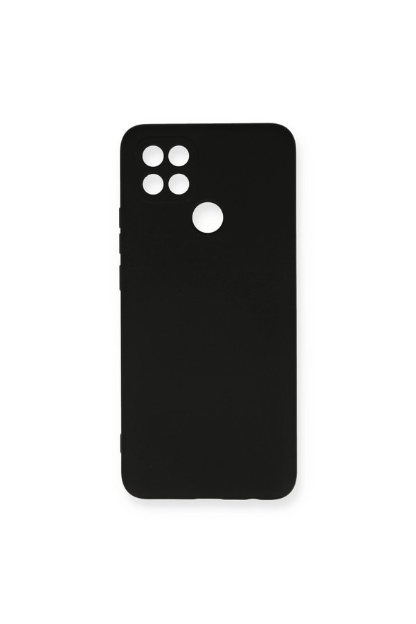 Evimdeyokyok Oppo A15 Kılıf Nano İçi Kadife Silikon - Siyah
