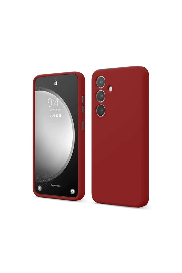 Evimdeyokyok Samsung Galaxy S24 Fe Kılıf First Silikon - Kırmızı