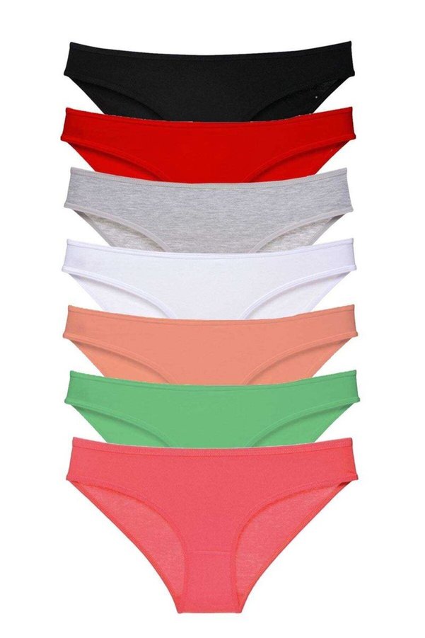 Ethab Ticaret Glb-Stl41414 7 Adet Süper Eko Set Likralı Kadın Slip Külot Set 6