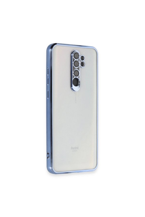 Evimdeyokyok Xiaomi Redmi Note 8 Pro Kılıf Razer Lensli Silikon - Açık Mavi