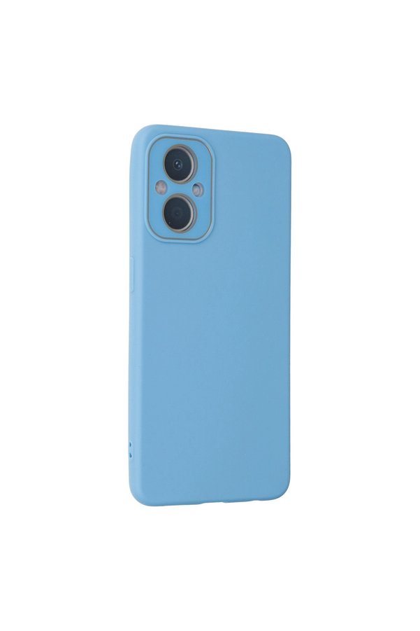 Evimdeyokyok Oppo Reno 7 Lite Kılıf Lansman Glass Kapak - Mavi