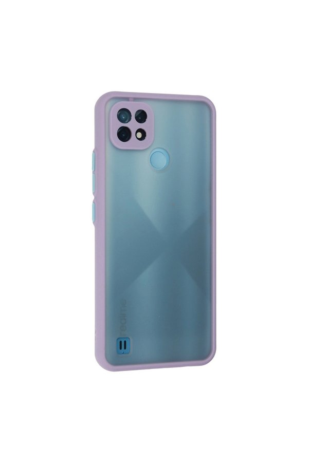 Evimdeyokyok Realme C21 Kılıf Montreal Silikon Kapak - Mor