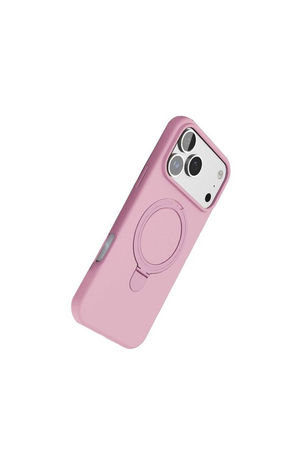 Ethab Ticaret Glb-Stl41414 İphone 17 Pro Regal Magsafe Standlı Kapak - Açık Pembe