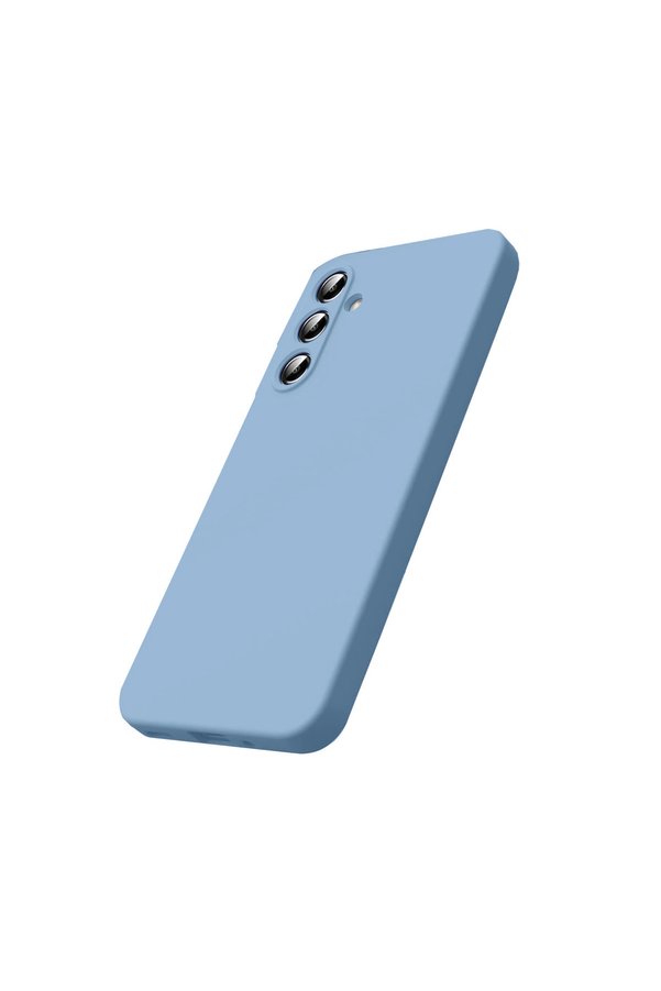 Evi̇mdeyokyok Samsung Galaxy S25 Fe Nano İçi̇ Kadi̇fe Si̇li̇kon - Mavi̇