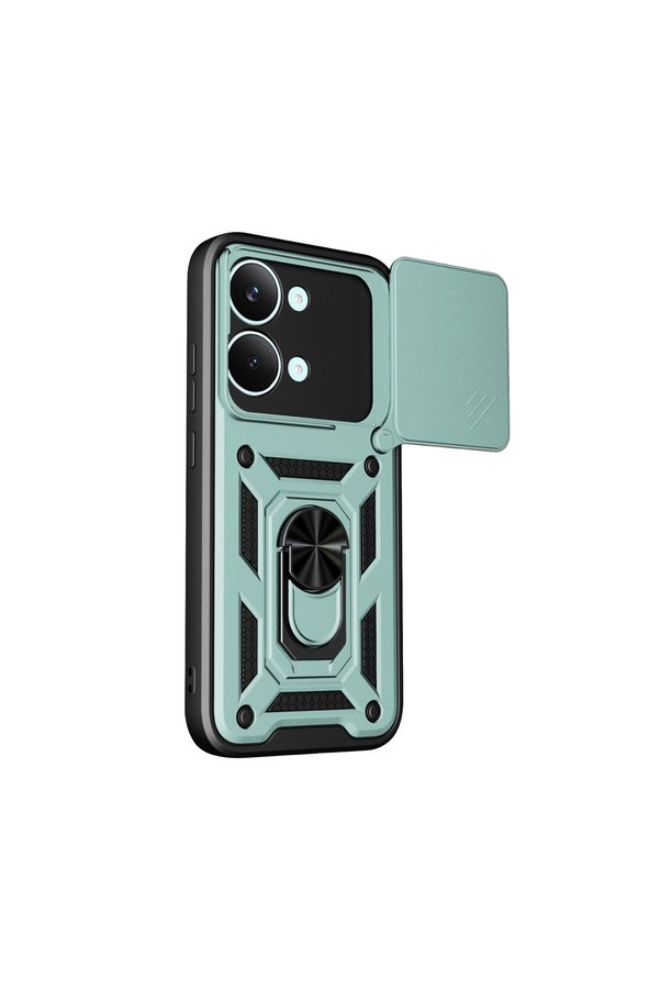 Evi̇mdeyokyok Xi̇aomi̇ Poco X8 Pro Max Pars Lens Yüzüklü Si̇li̇kon - Yeşi̇l
