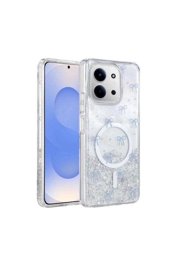 Evimdeyokyok Onegif Xiaomi Redmi 15C 4G Misk Simli Magsafe Kapak - Desen 3
