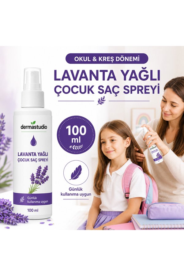 Dermastudio Lavanta Yağlı Saç Spreyi – Doğal Ve Güvenli Saç Bakımı
