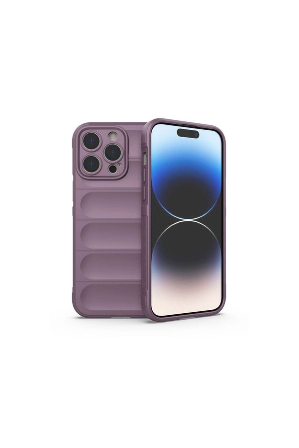 Ethab Ticaret Glb-Stl41414 Apple İphone 14 Pro Kılıf Optimum Silikon - Mor