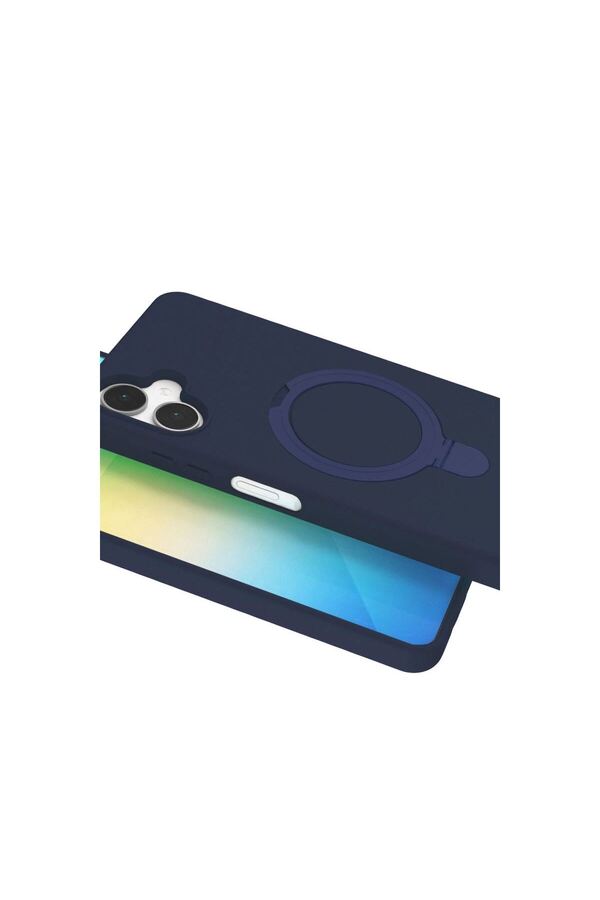 Ethab Ticaret Glb-Stl41414 Samsung Galaxy A06 Regal Magsafe Standlı Kapak - Lacivert