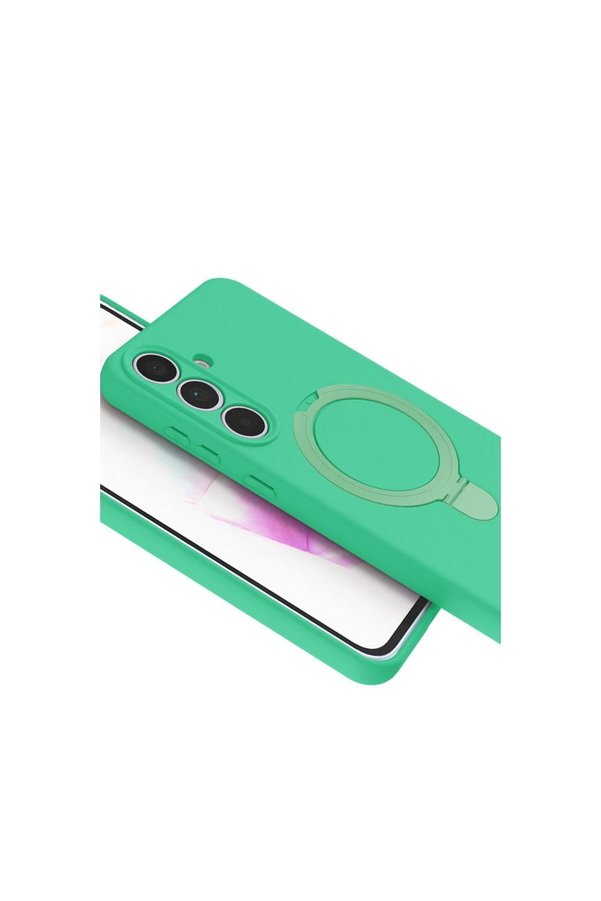 Ethab Ticaret Glb-Stl41414 Samsung Galaxy S24 Fe Regal Magsafe Standlı Kapak - Yeşil