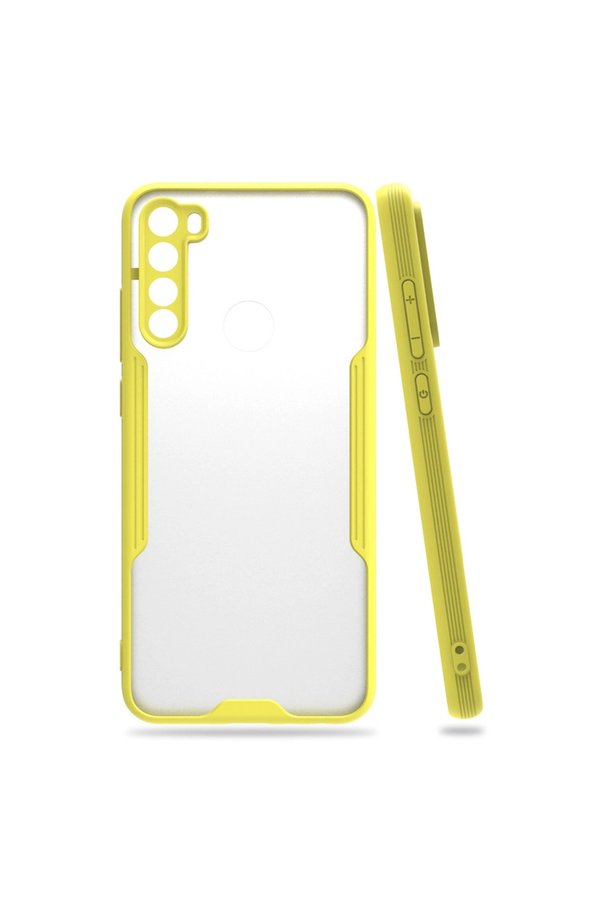 Evimdeyokyok Xiaomi Redmi Note 8 Kılıf Platin Silikon - Sarı
