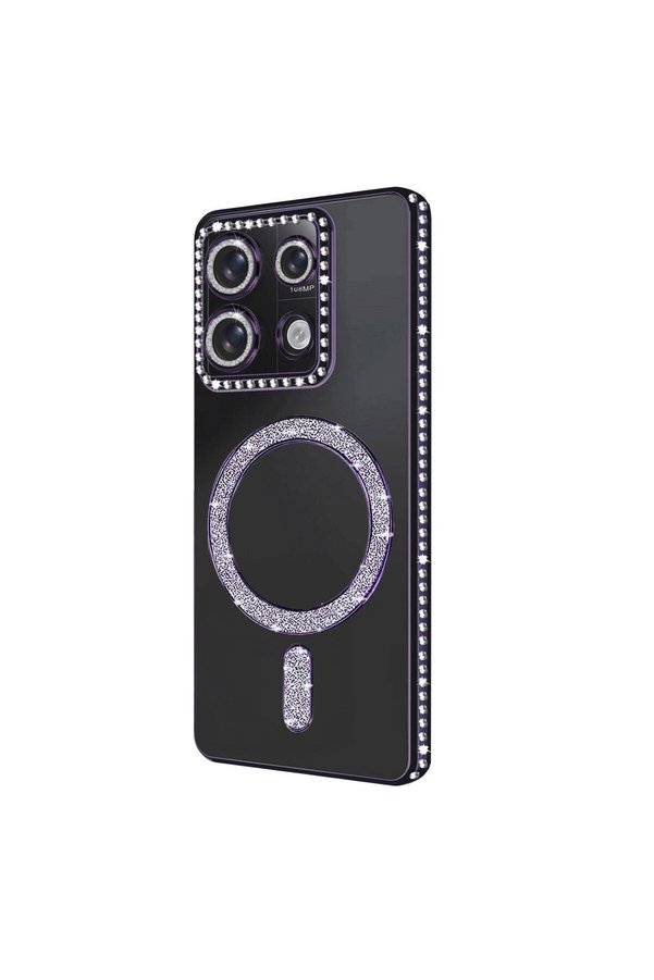 Ethab Ticaret Glb-Stl41414 Redmi Note 13 Pro 4G Joke Simli Magneticsafe Kılıf - Derin Mor