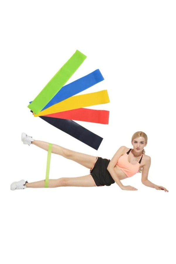 Ethab Giyim Pilates Direnç Lastiği Fitness Yoga Ve Evde Spor İçin Çok Amaçlı Bant - Glst1105-4174