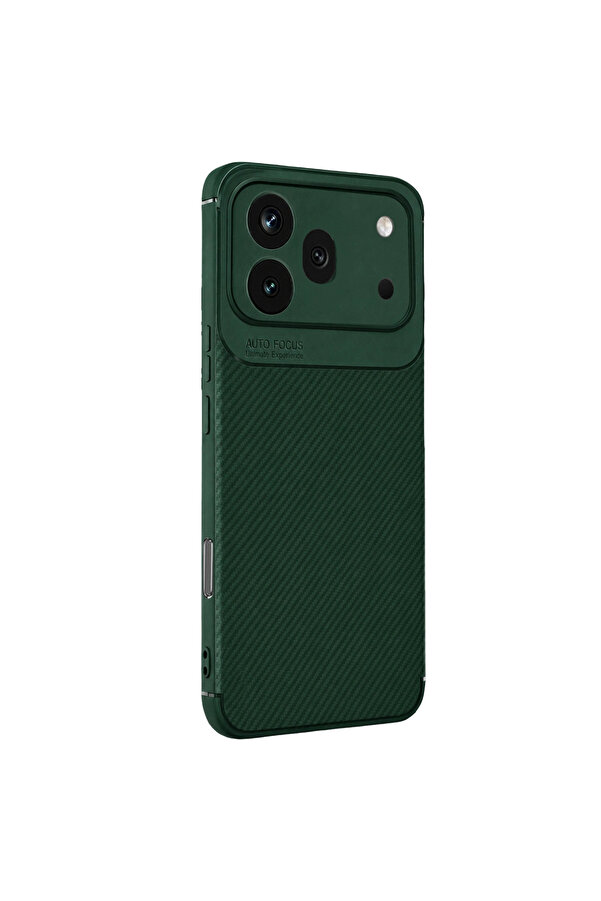 Evimdeyokyok Huawei Honor 600 Pro Auto Focus Karbon Kapak - Koyu Yeşil