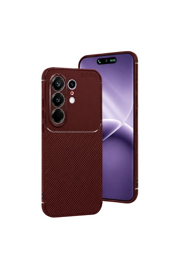 Evimdeyokyok Tecno Camon 50 Pro 5G Auto Focus Karbon Kapak - Bordo