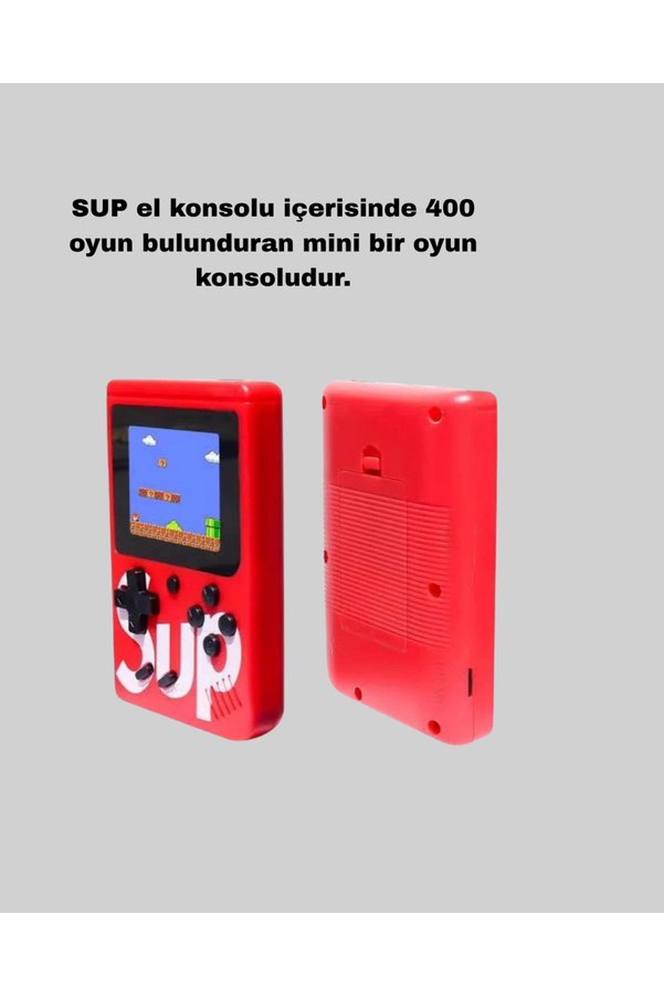 Küçük Hazine Sup Retro El Konsolu – 500 Oyun, Tv Bağlantılı, 3 İnç Ekranlı Şarjlı Mini Atari