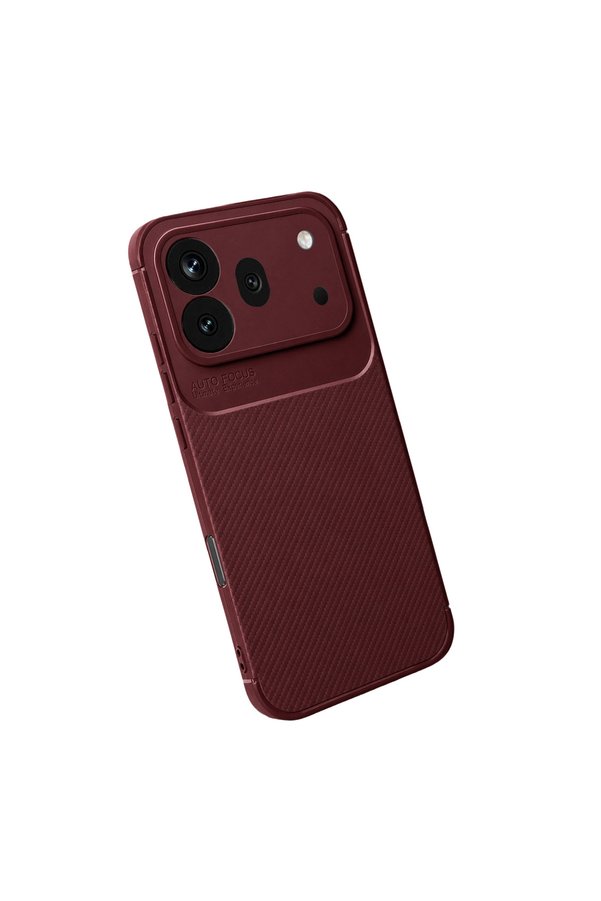 Evimdeyokyok Huawei Honor 600 Pro Auto Focus Karbon Kapak - Bordo