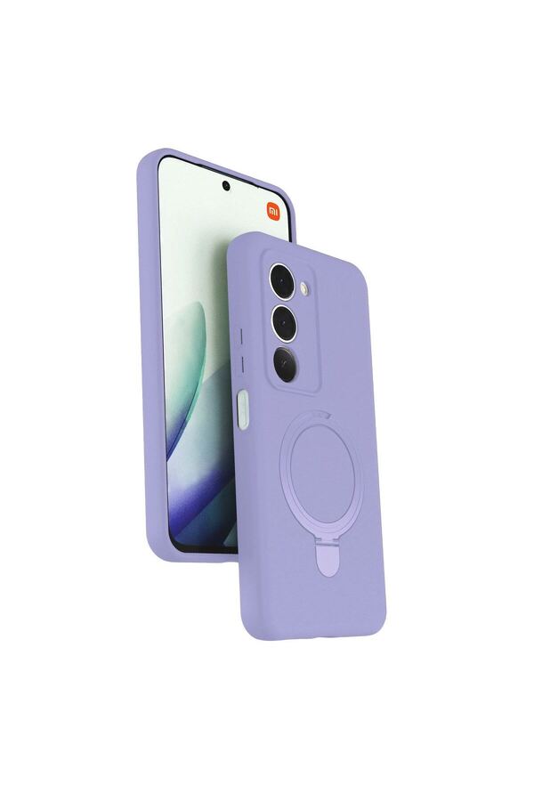 Ethab Ticaret Glb-Stl41414 Redmi 15 4G Regal Magsafe Standlı Kapak - Lila