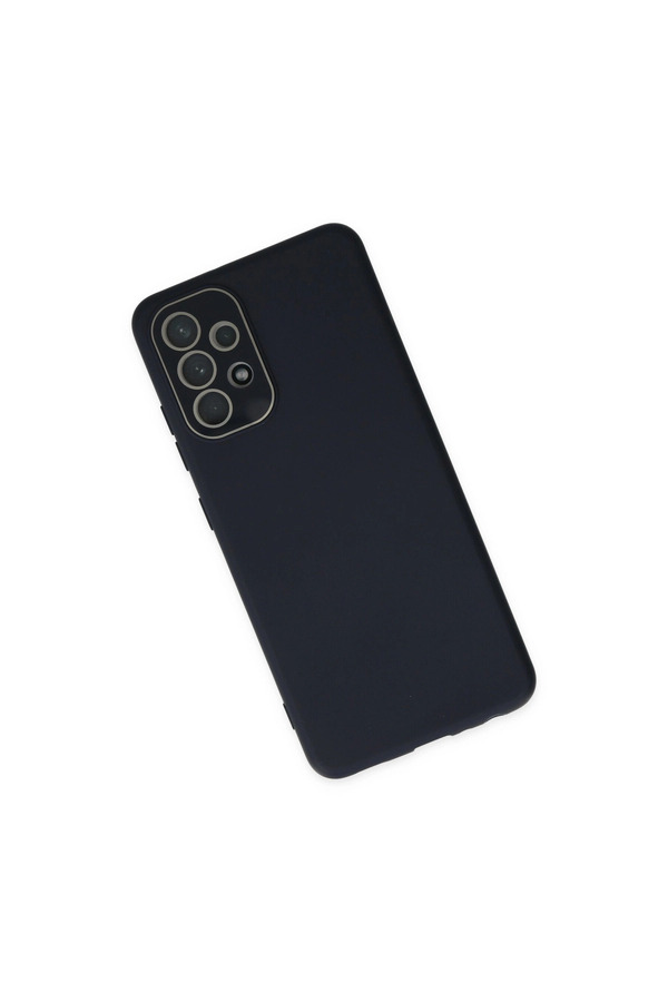 Evimdeyokyok Samsung Galaxy A53 5G Kılıf Lansman Glass Kapak - Lacivert