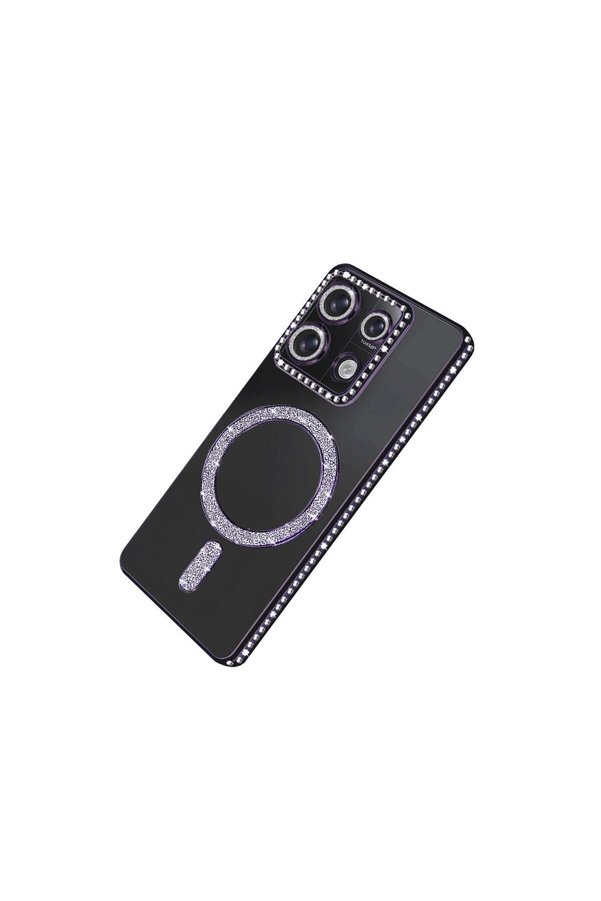Ethab Ticaret Glb-Stl41414 Redmi Note 13 Pro 4G Joke Simli Magneticsafe Kılıf - Derin Mor