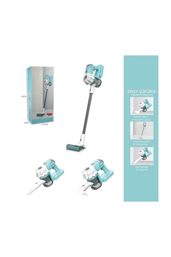 Ethab Ticaret Ls8807Q Dikey Elektrik Süpürgesi Kapalı Kutu Yeşil-Gri 3 İn1 - 1 Adet