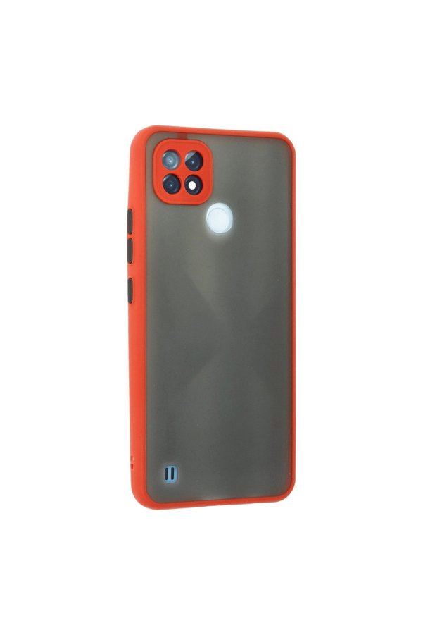 Evimdeyokyok Realme C21 Kılıf Montreal Silikon Kapak - Kırmızı