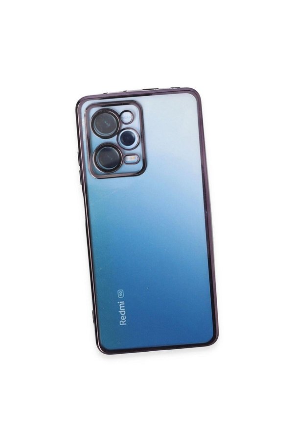 Ethab Ticaret Glb-Stl41414 Xiaomi Redmi Note 12 Pro 5G Kılıf Razer Lensli Silikon - Mor
