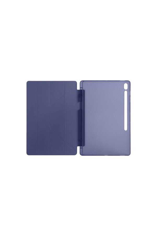 Ethab Ticaret Glb-Stl41414 Apple İpad Pro 13 (2024) Kılıf Kalemlikli Hugo Tablet Kılıfı - Lacivert