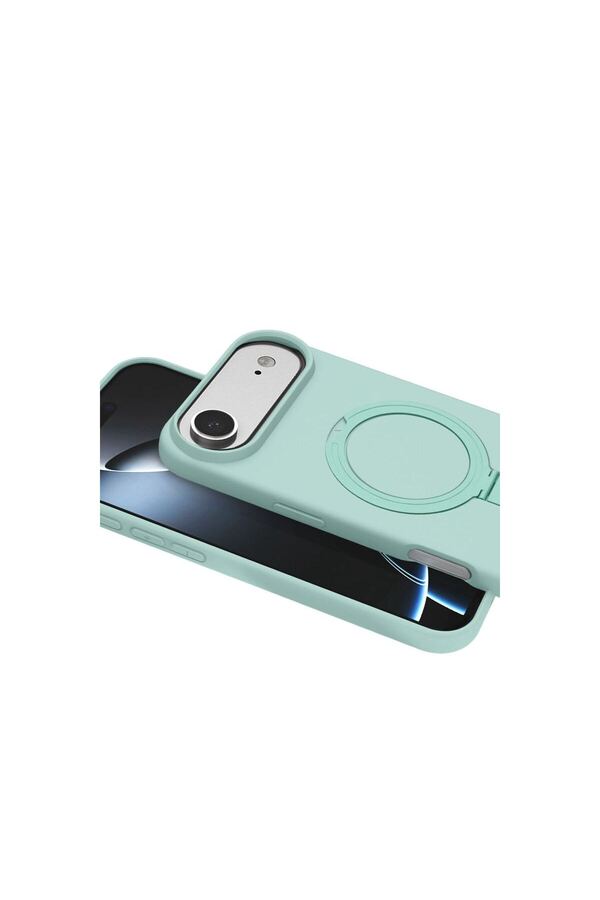 Ethab Ticaret Glb-Stl41414 İphone 17 Air Regal Magsafe Standlı Kapak - Su Yeşili