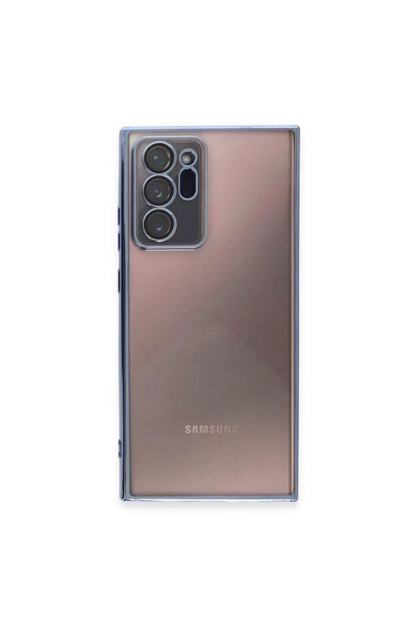 Ethab Ticaret Glb-Stl41414 Samsung Galaxy Note 20 Ultra Kılıf Razer Lensli Silikon - Açık Mavi