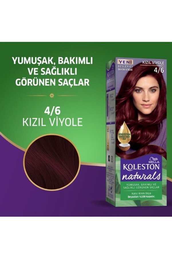 Ethab Ticaret Glb-Stl41414 Naturals Saç Boyası Kızıl Viyole 4/6