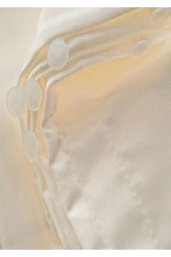 Mycey Güneşlik Perde 220X200 Cm Cm Krem Saten