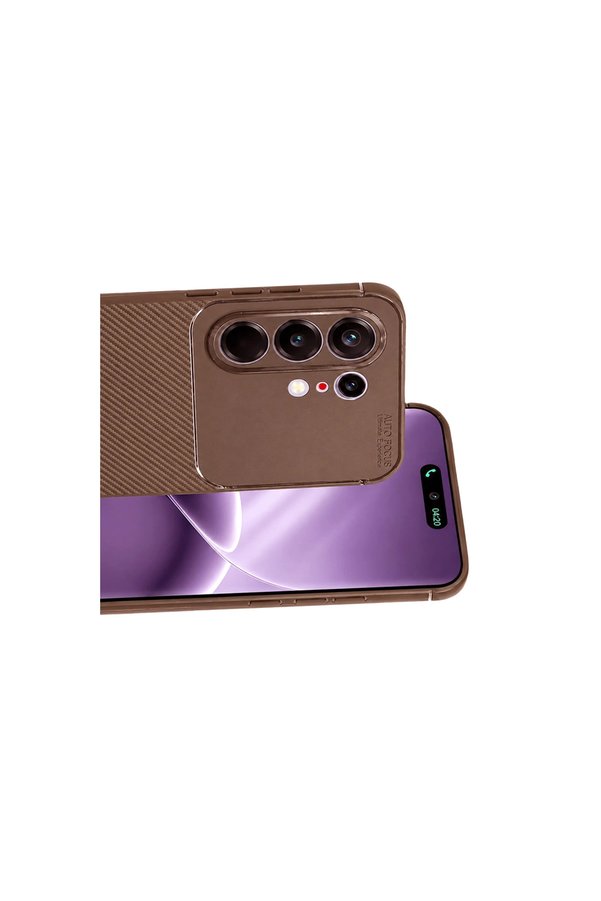 Evi̇mdeyokyok Tecno Camon 50 Pro 5G Auto Focus Karbon Kapak - Kahverengi̇