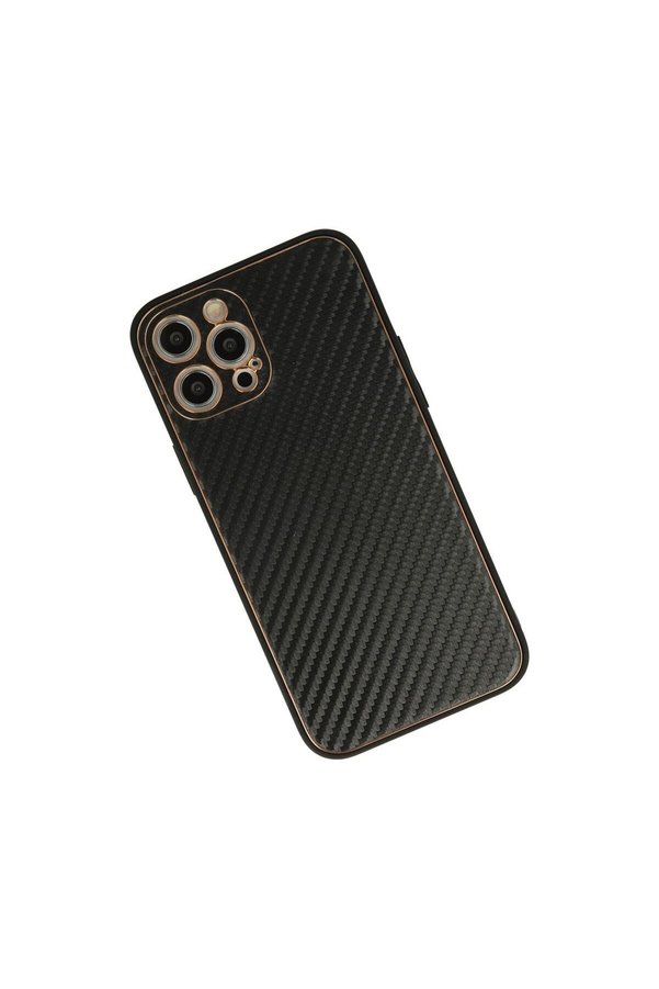 Ethab Ti̇caret Glb-Stl41414 İphone 12 Pro Kılıf Coco Karbon Si̇li̇kon - Si̇yah