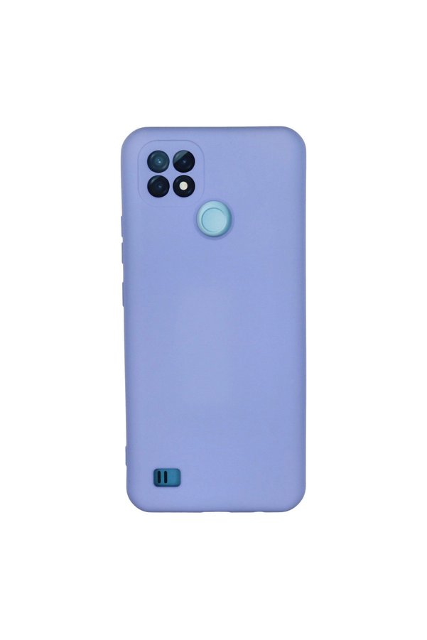 Evi̇mdeyokyok Realme C21 Kılıf Nano İçi̇ Kadi̇fe Si̇li̇kon - Li̇la