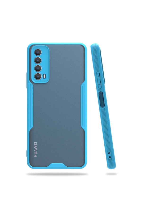 Evimdeyokyok Huawei P Smart 2021 Kılıf Platin Silikon - Mavi