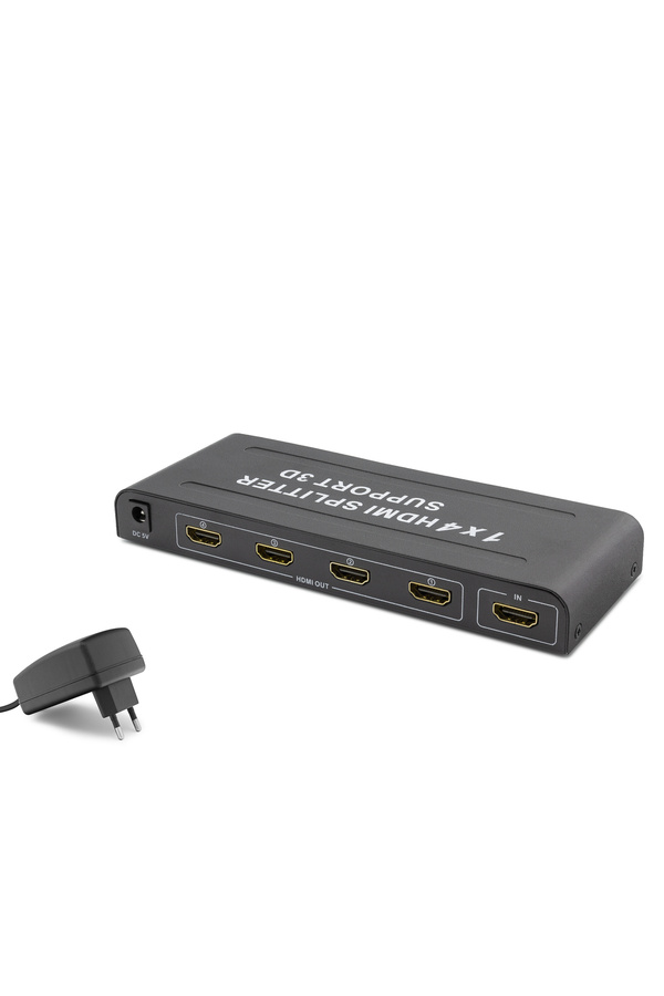 Evimdeyokyok Hdmi Splitter 4K 3D 1 In 4 Out - Siyah Hdx1294