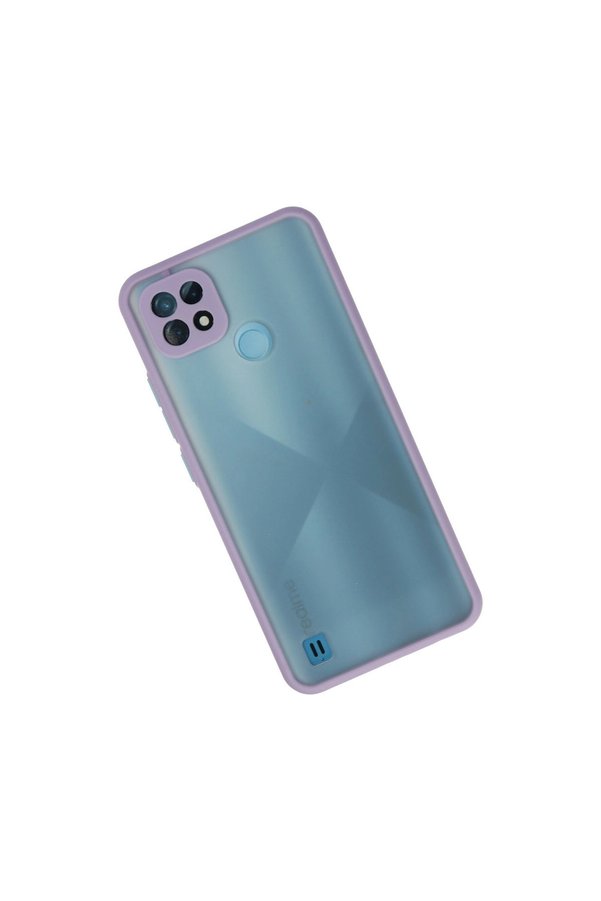 Evimdeyokyok Realme C21 Kılıf Montreal Silikon Kapak - Mor