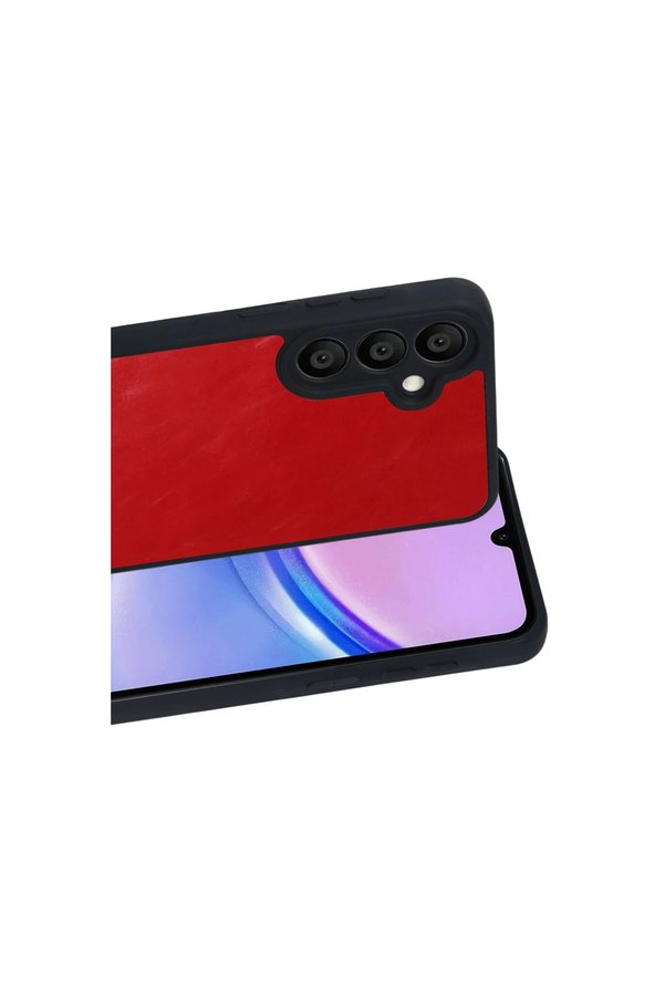 Evimdeyokyok Samsung Galaxy A57 5G Aras Deri Kapak - Kırmızı