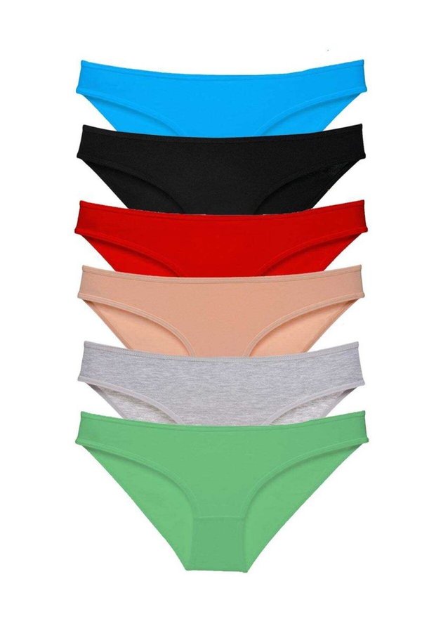 Ethab Ticaret Glb-Stl41414 6 Adet Süper Eko Set Likralı Kadın Slip Külot Renk 2
