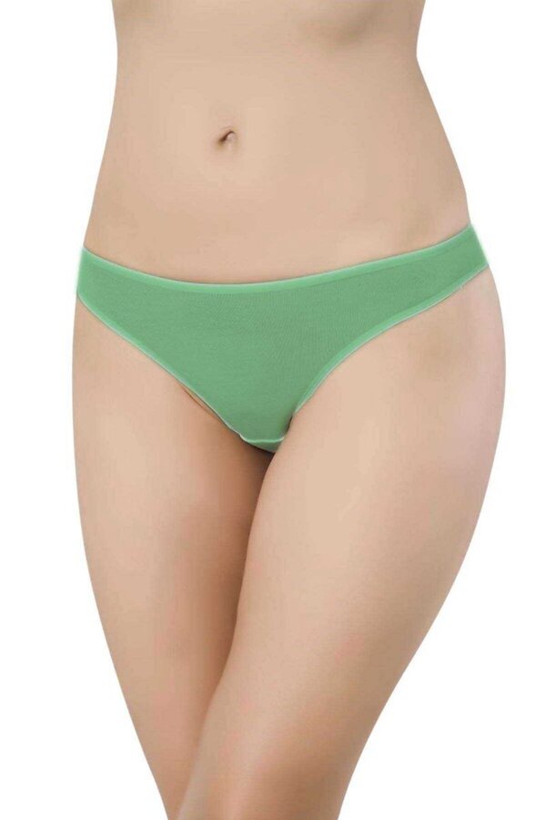 Ethab Ticaret Glb-Stl41414 12 Adet Süper Eko Set Likralı Kadın Slip Külot Gri Beyaz Pudra Yeşil
