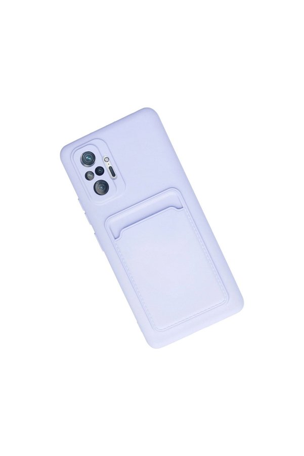 Evi̇mdeyokyok Xi̇aomi̇ Redmi̇ Note 10 Pro Kılıf Kelvi̇n Kartvi̇zi̇tli̇ Si̇li̇kon - Li̇la