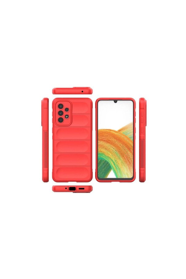Ethab Ticaret Glb-Stl41414 Samsung Galaxy A33 5G Kılıf Optimum Silikon - Kırmızı