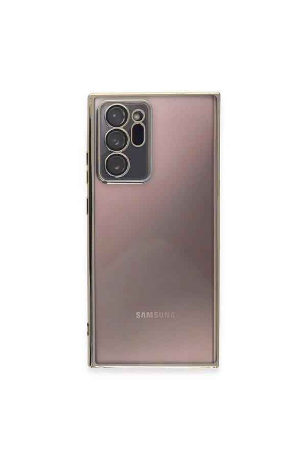 Ethab Ticaret Glb-Stl41414 Samsung Galaxy Note 20 Ultra Kılıf Razer Lensli Silikon - Gold